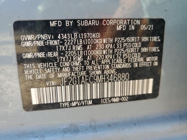 2021 SUBARU CROSSTREK