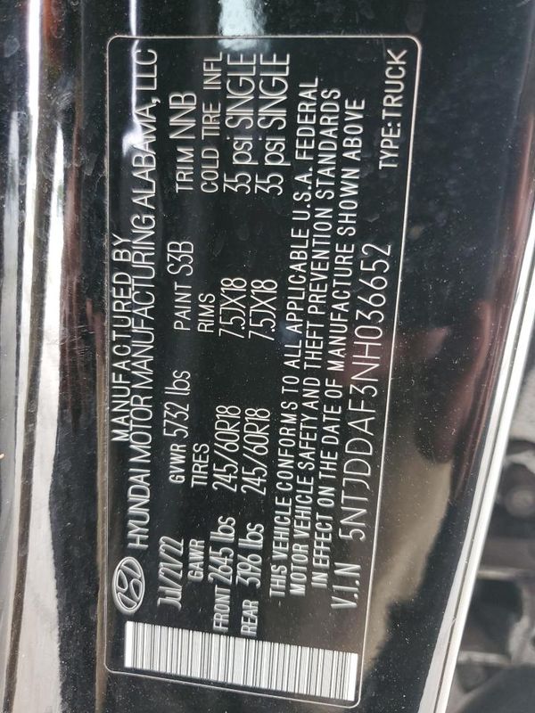 2022 HYUNDAI SANTA CRUZ