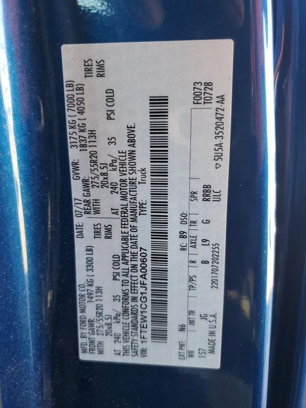 2018 FORD F150