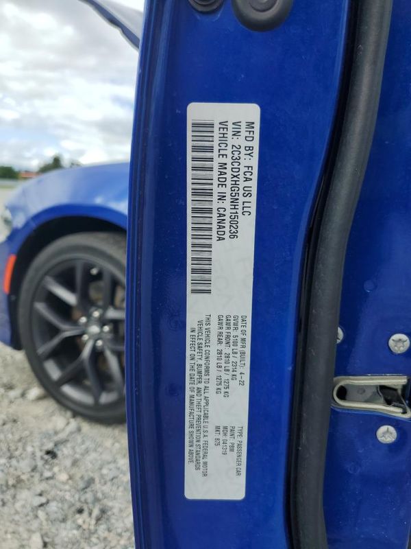 2022 DODGE CHARGER GT