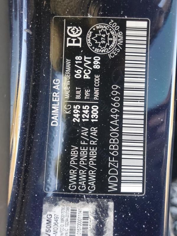 2019 MERCEDES-BENZ E AMG E53