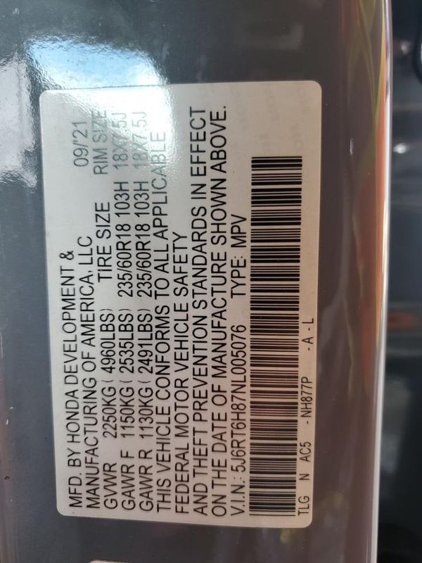 2022 HONDA CR-V EX-L