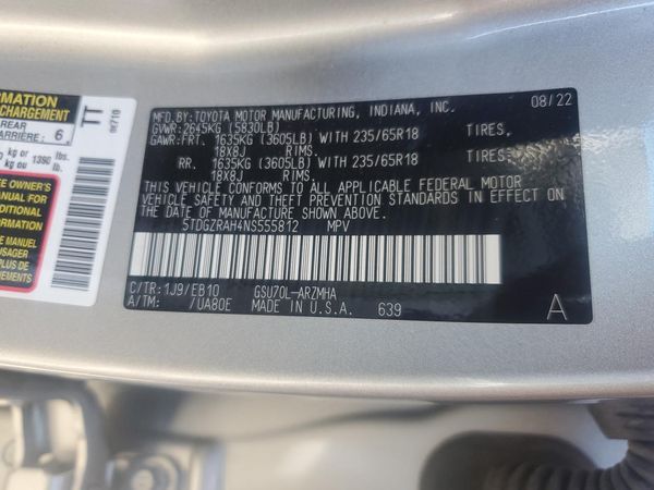 2022 TOYOTA HIGHLANDER