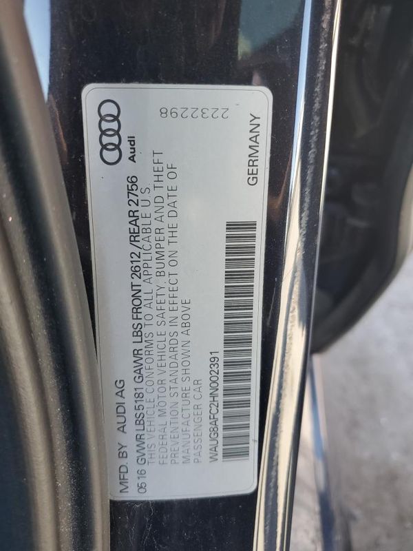 2017 AUDI A6 quattro Premium Plus