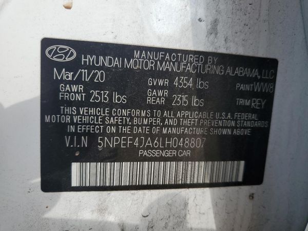 2020 HYUNDAI SONATA