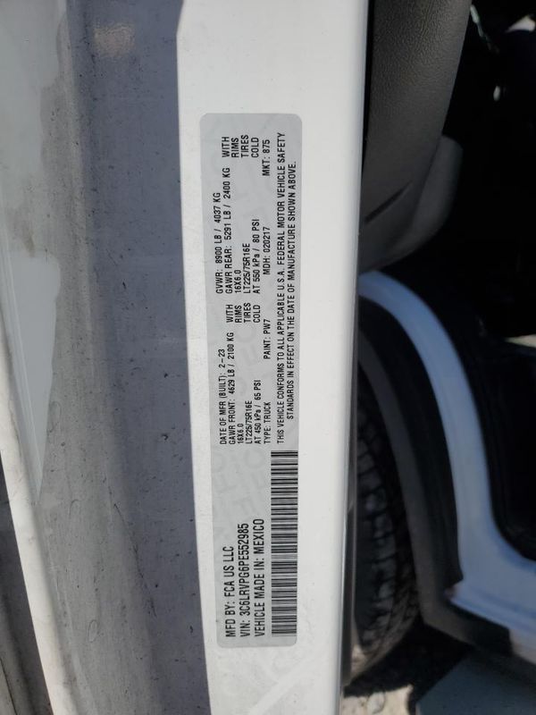 2023 RAM PROMASTER 2500