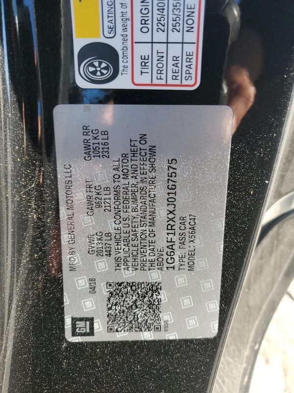 2018 CADILLAC ATS