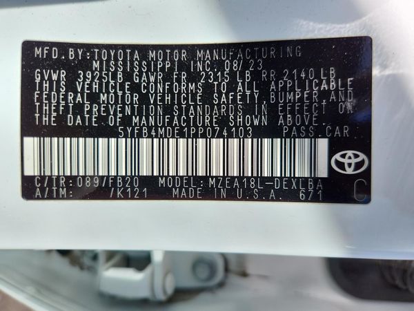2023 TOYOTA COROLLA