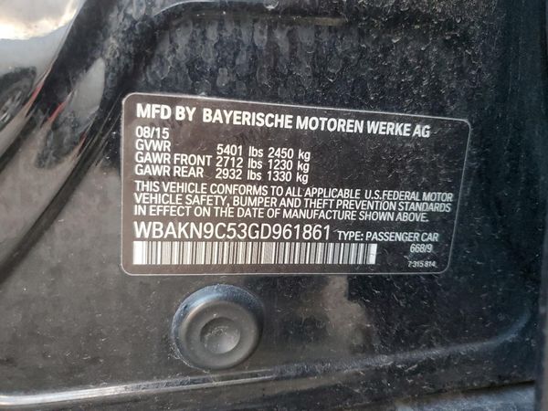 2016 BMW 550
