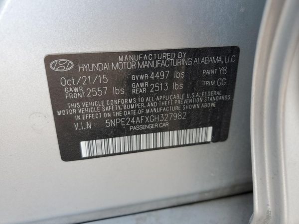 2016 HYUNDAI SONATA