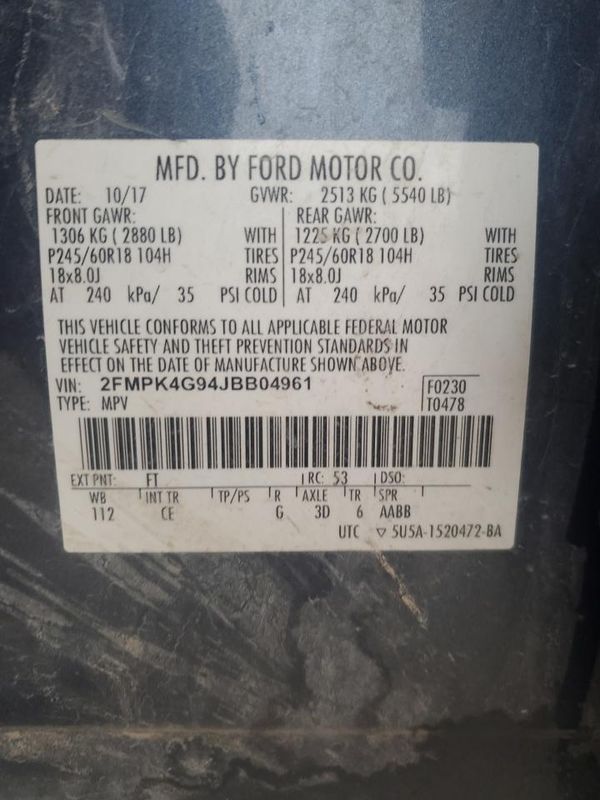 2018 FORD EDGE