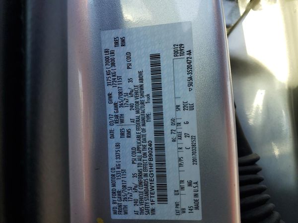 2017 FORD F150