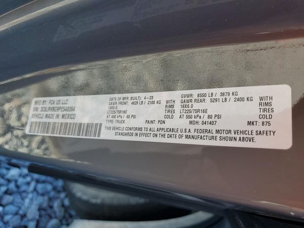 2023 RAM PROMASTER C/V HR 136 WB