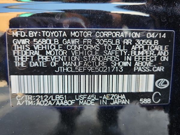 2014 LEXUS LS
