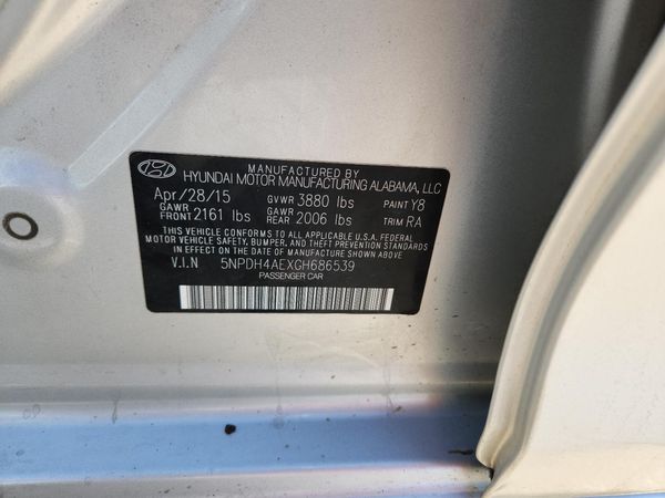 2016 HYUNDAI ELANTRA — VINS