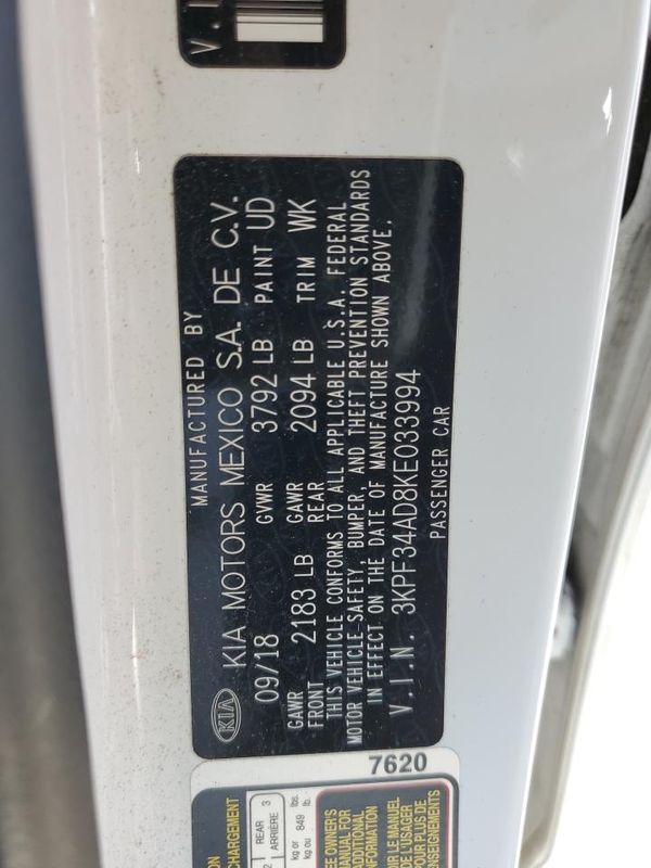 2019 KIA FORTE