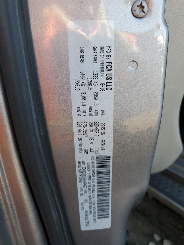 2016 DODGE GRAND CARAVAN