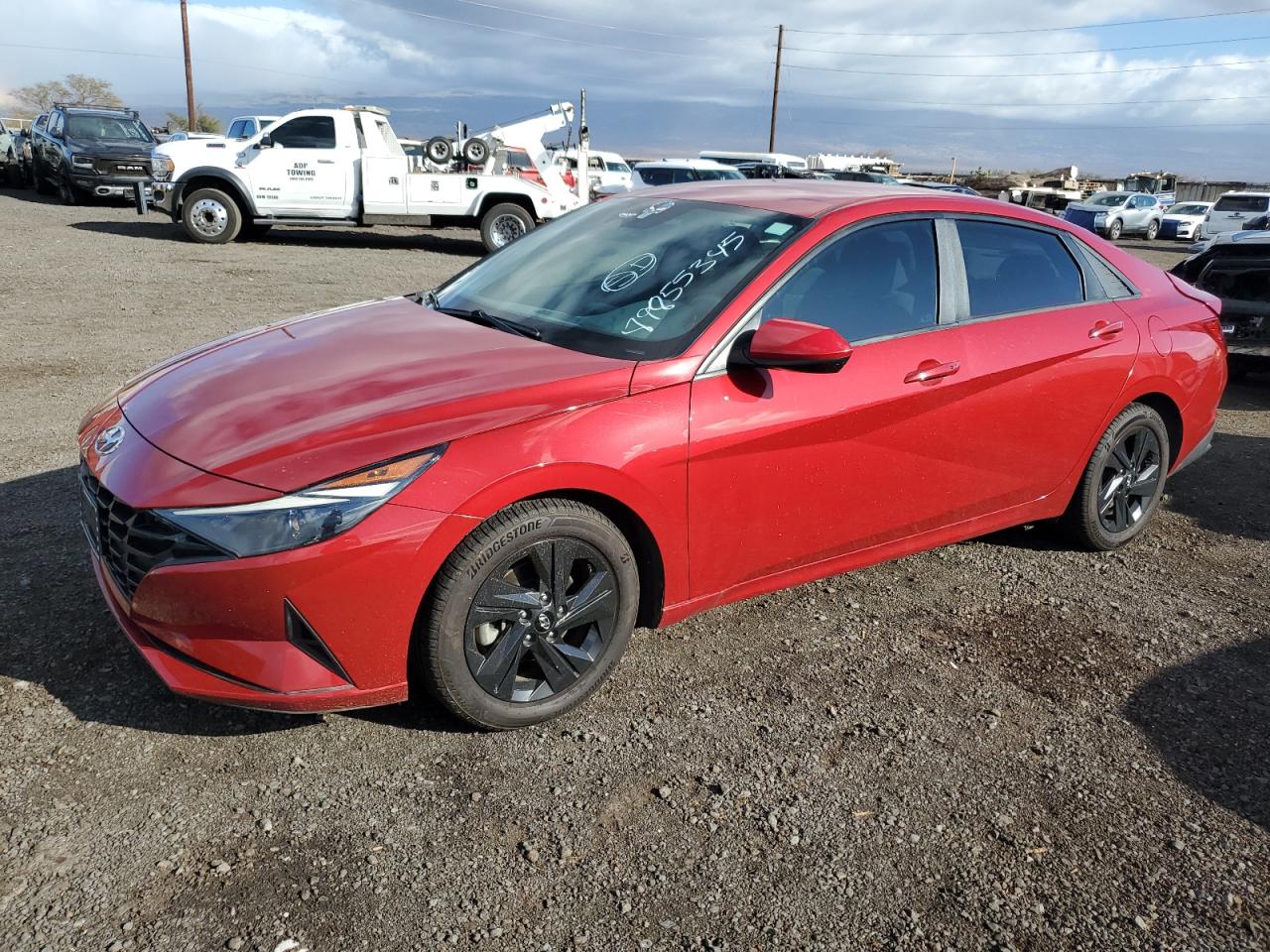 2021 HYUNDAI ELANTRA Blue