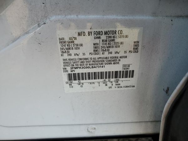 2020 FORD EDGE SE