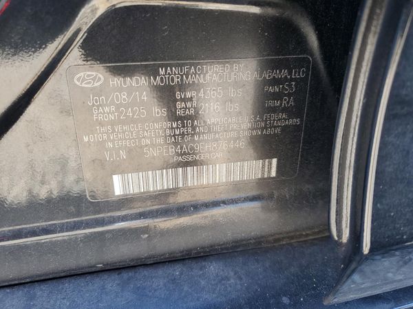 2014 HYUNDAI SONATA