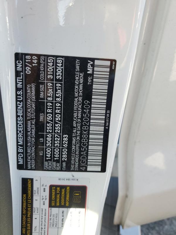 2019 MERCEDES-BENZ GLE GLE400