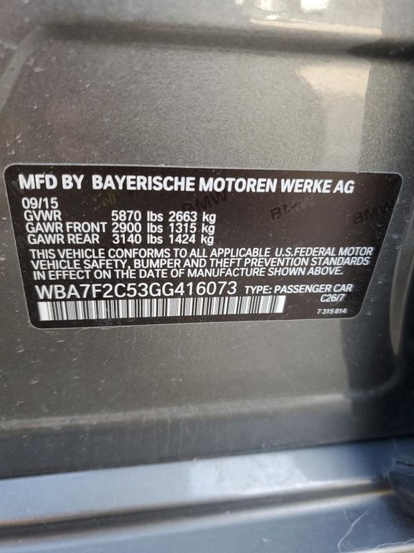 2016 BMW 750