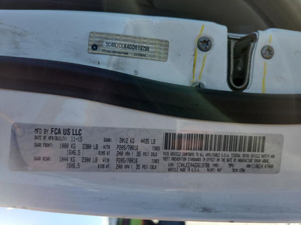 2016 JEEP COMPASS LATITUDE FWD