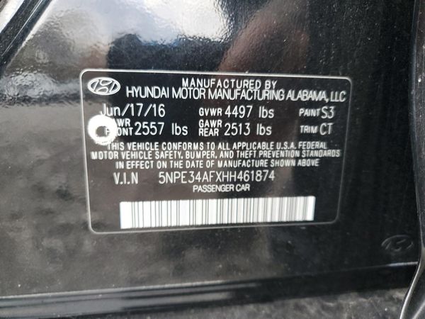 2017 HYUNDAI SONATA