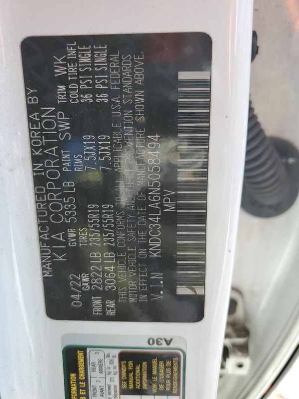 2022 KIA EV6