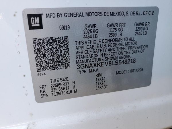 2020 CHEVROLET EQUINOX LT (1LT)