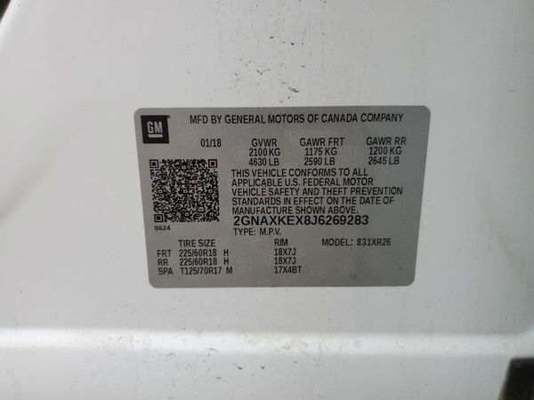 2018 CHEVROLET EQUINOX LT (2LT)