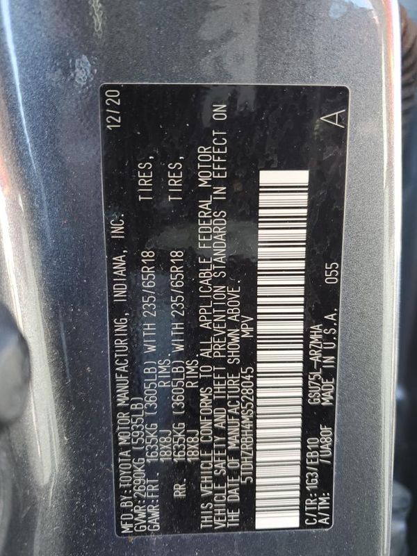 2021 TOYOTA HIGHLANDER