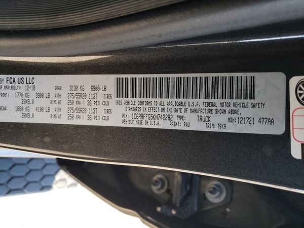 2019 RAM 1500