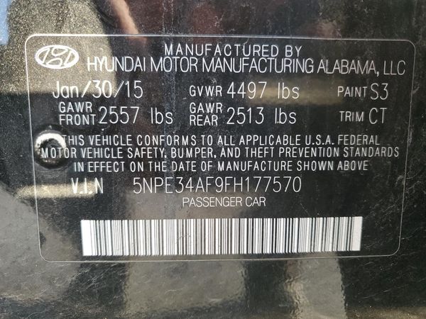 2015 HYUNDAI SONATA
