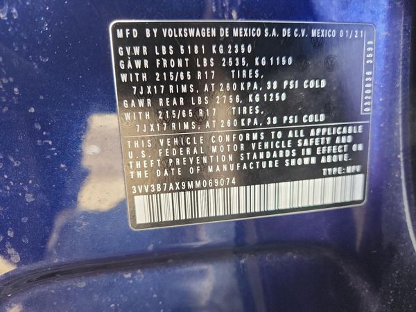 2021 VOLKSWAGEN TIGUAN