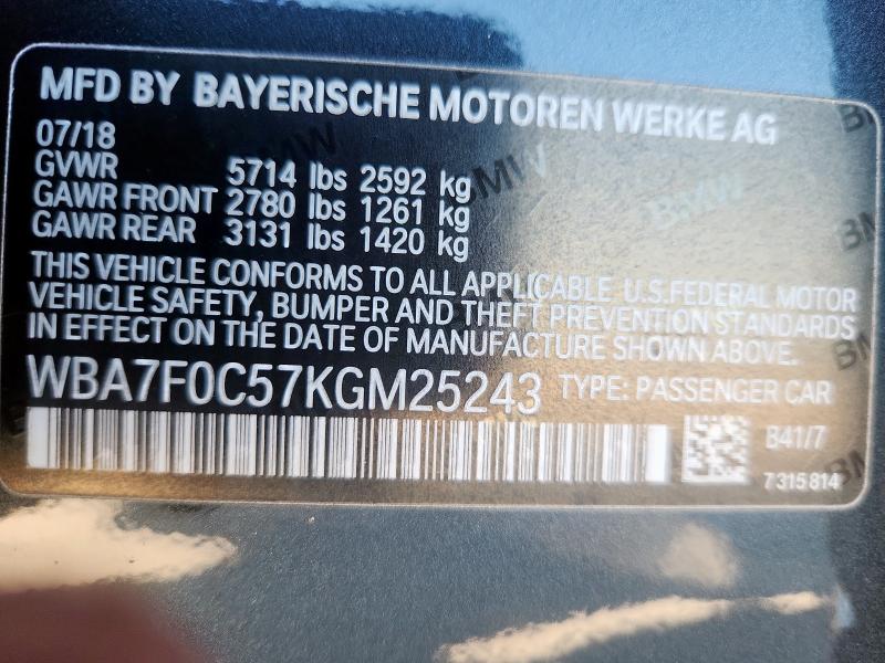 2019 BMW 750i