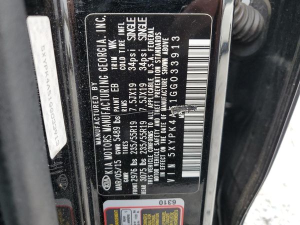 2016 KIA SORENTO SX / SX Limited