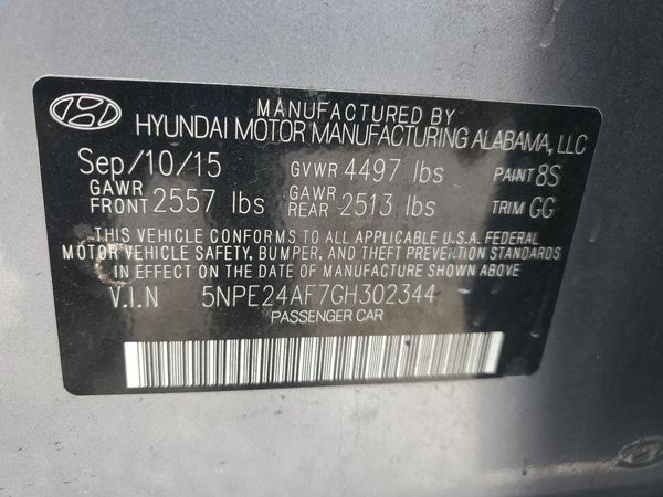 2016 HYUNDAI SONATA