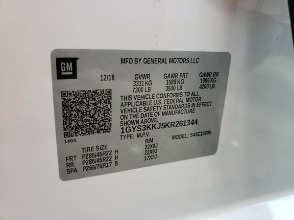 2019 CADILLAC ESCALADE ESV Platinum