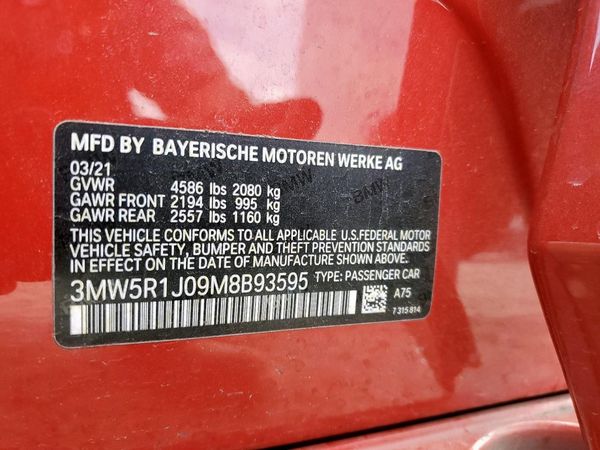 2021 BMW 330I