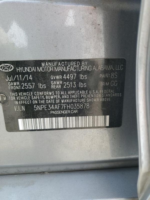 2015 HYUNDAI SONATA