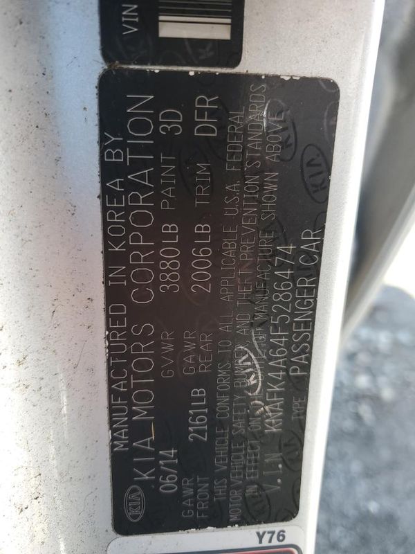2015 KIA FORTE