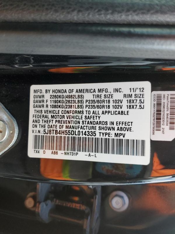2013 ACURA RDX Technology Package