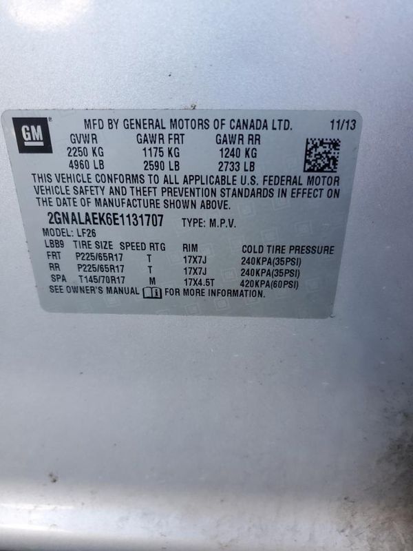 2014 CHEVROLET EQUINOX LS