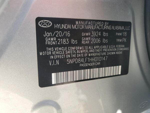 2017 HYUNDAI ELANTRA