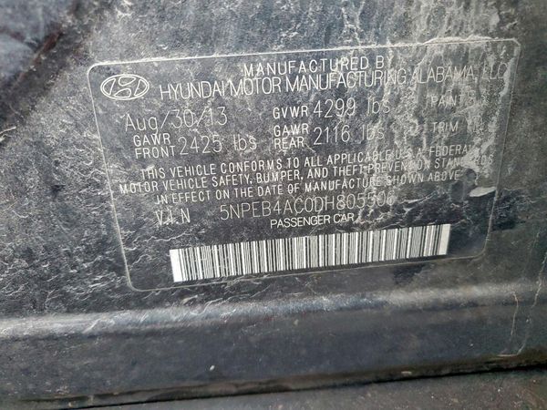 2013 HYUNDAI SONATA GLS/ GLS Popular