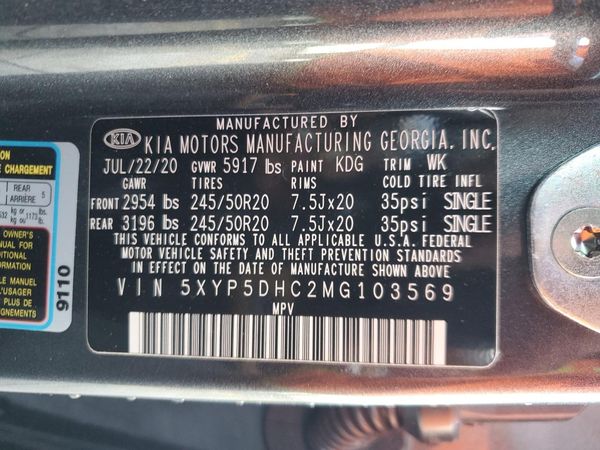 2021 KIA TELLURIDE SX