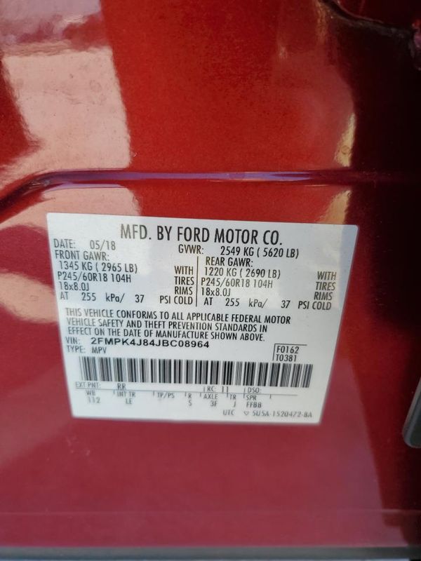 2018 FORD EDGE