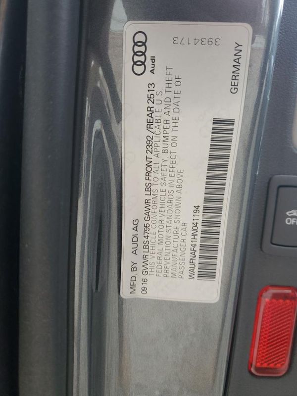 2017 AUDI A4 quattro Prestige