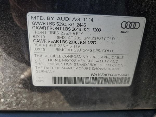 2015 AUDI Q5